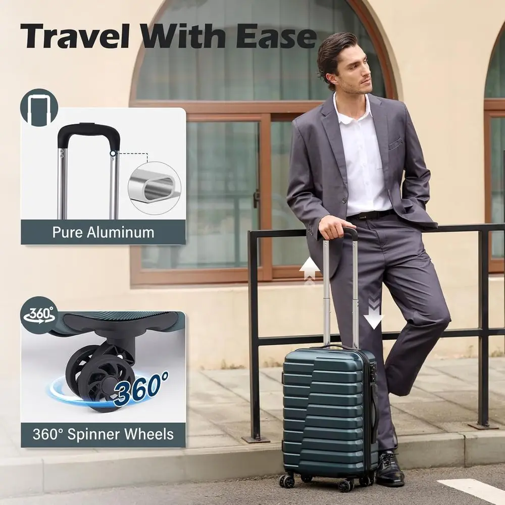 3-Piece Hard Shell Spinner Sui - đánh giá và giá Expandable Hard Shell Luggage Set