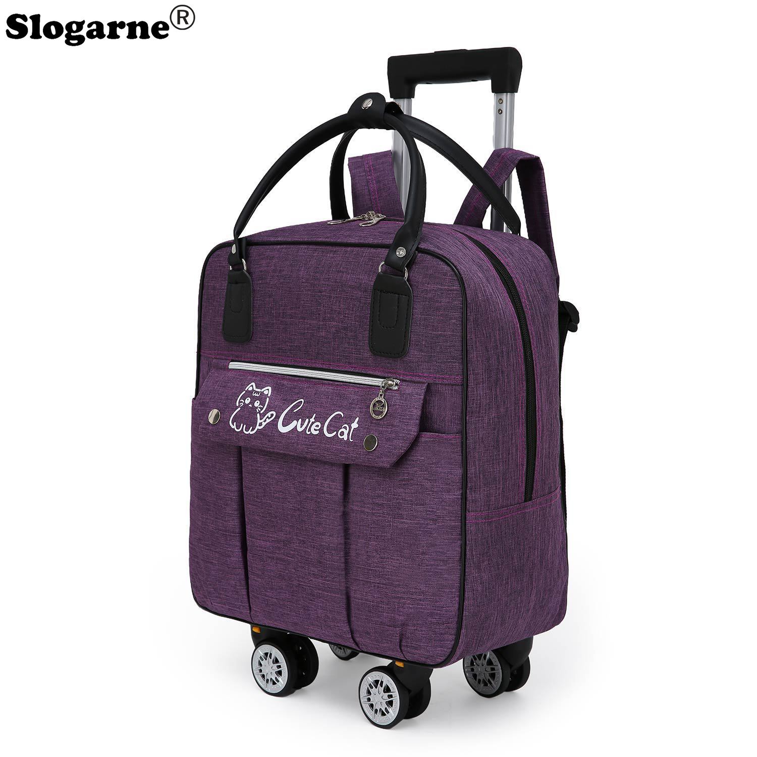 Trolley Large Capacity Travel  - đánh giá và giá Foldable Rolling Luggage Bag