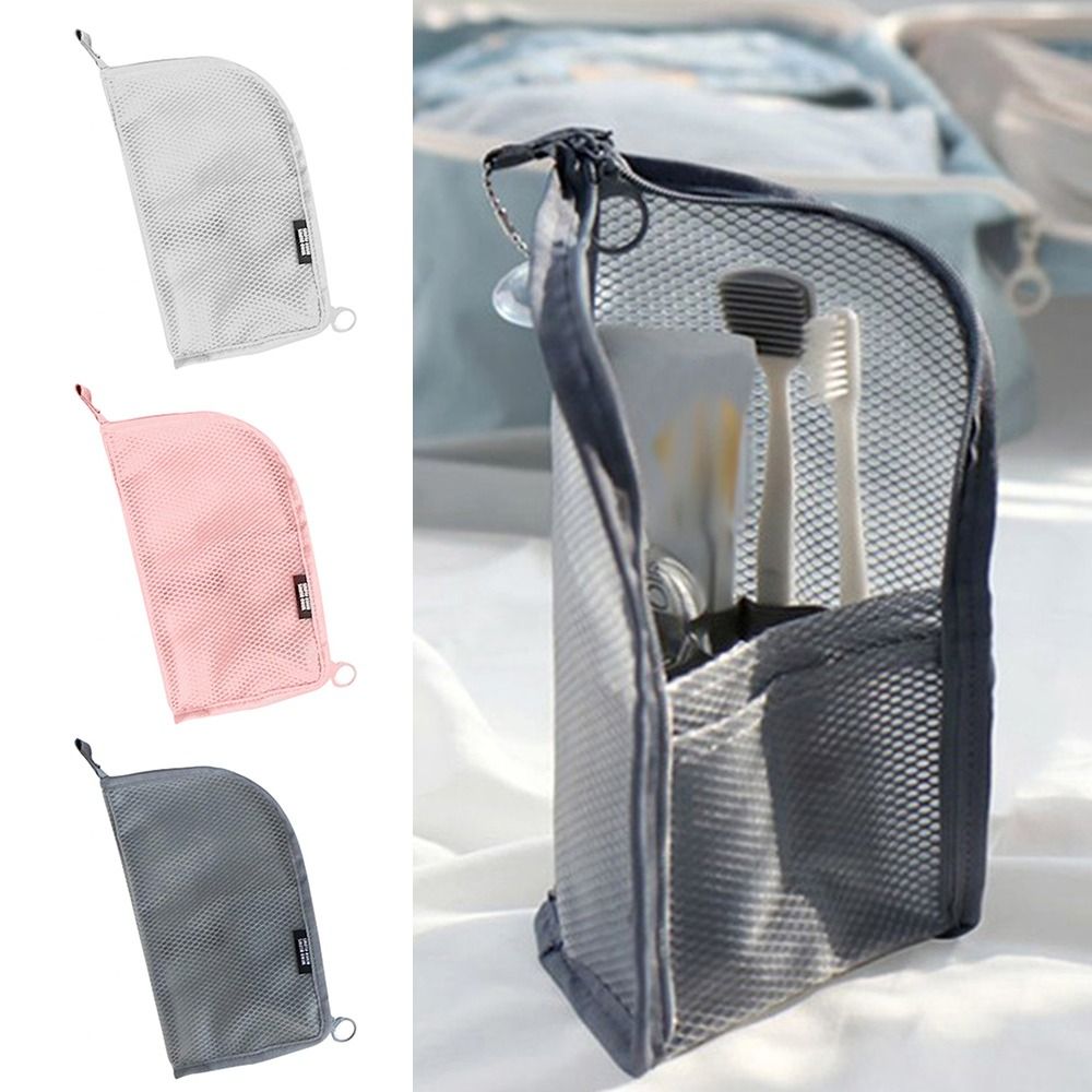 Portable Stand Makeup Brush Ba - đánh giá và giá Cosmetic Bags