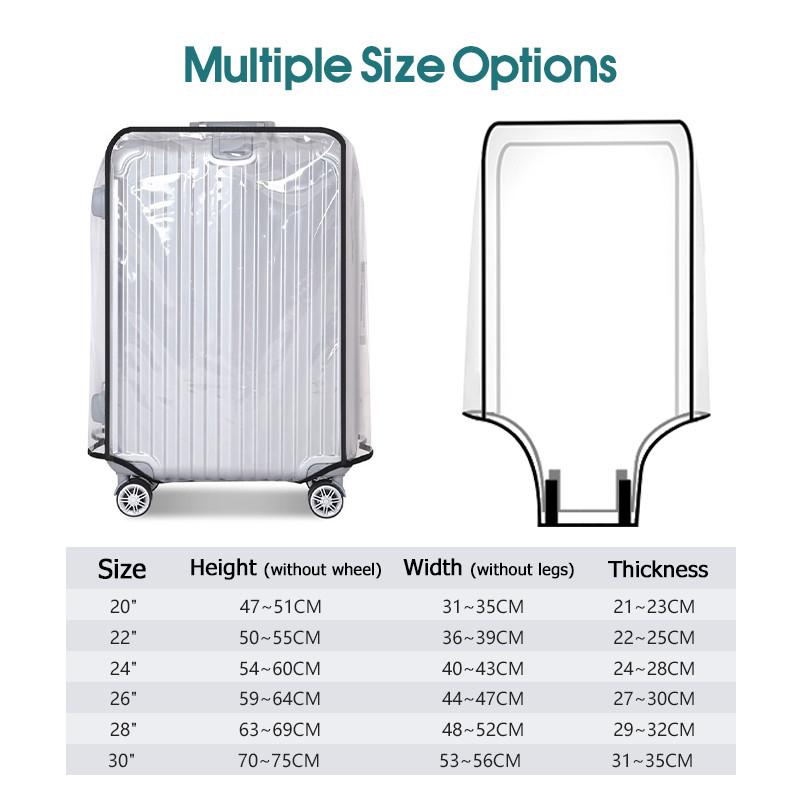 Hot Sale Travel Transparent Lu - đánh giá và giá Luggage Protective Cover Transparent