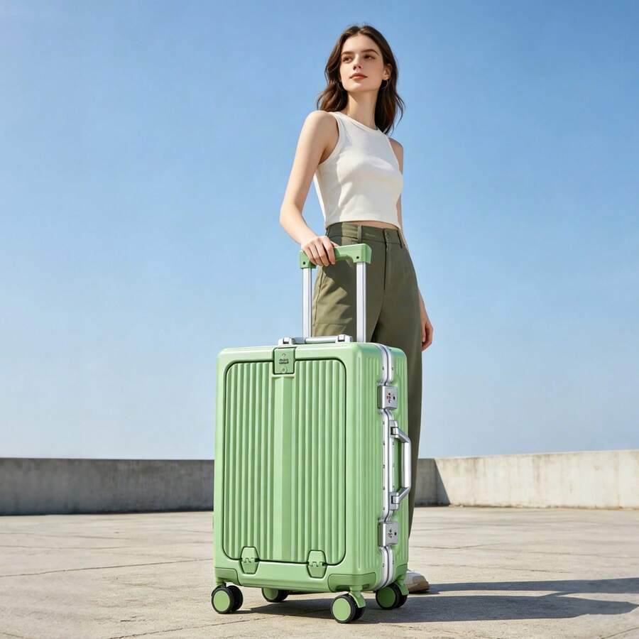 Tidal flash 20/24 Inch Front O - đánh giá và giá Front Opening Laptop Luggage 24 Inch
