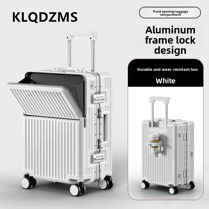 KLQDZMS Multifunctional Suitca - đánh giá và giá Front Opening Laptop Luggage 24 Inch