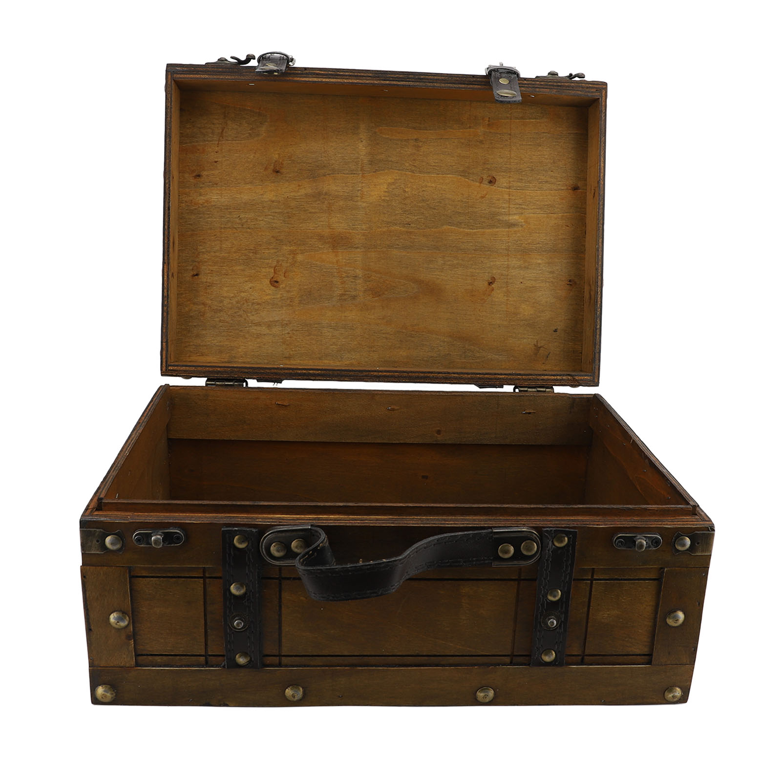 Retro Suitcase Synthetic Wood  - đánh giá và giá Retro Vintage Trunk Suitcase