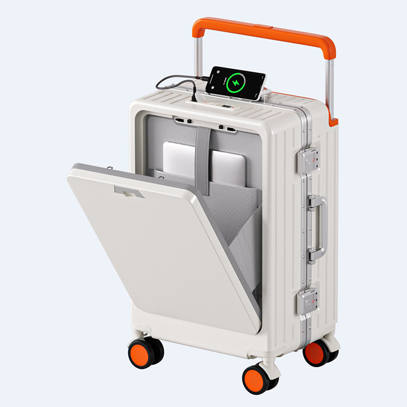 20/24/26 inch Aluminum Frame L - đánh giá và giá Front Opening Laptop Luggage 24 Inch