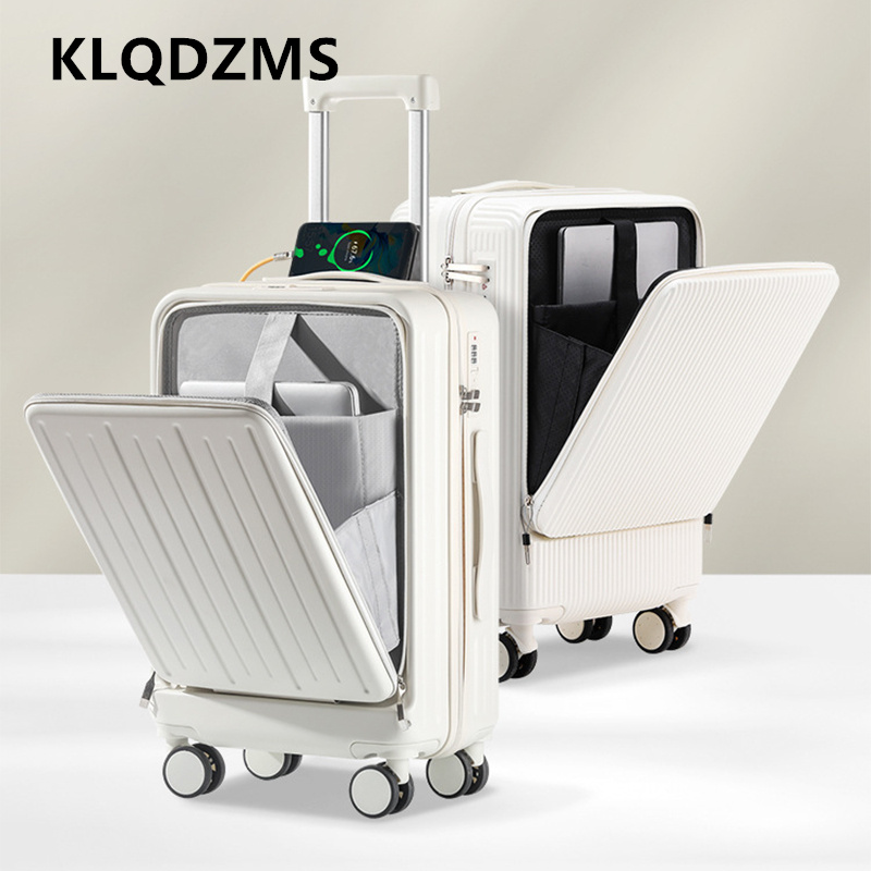 KLQDZMS 20 Inch Charging Suitc - đánh giá và giá Front Opening Laptop Luggage 24 Inch