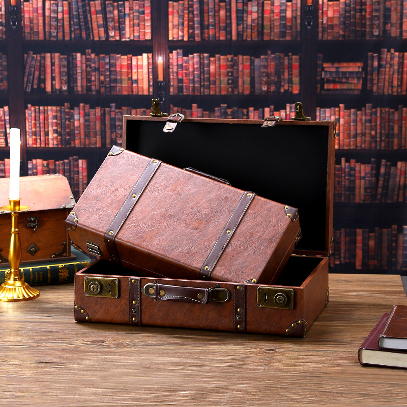 Vintage Wooden Suitcase Multi- - đánh giá và giá Retro Vintage Trunk Suitcase