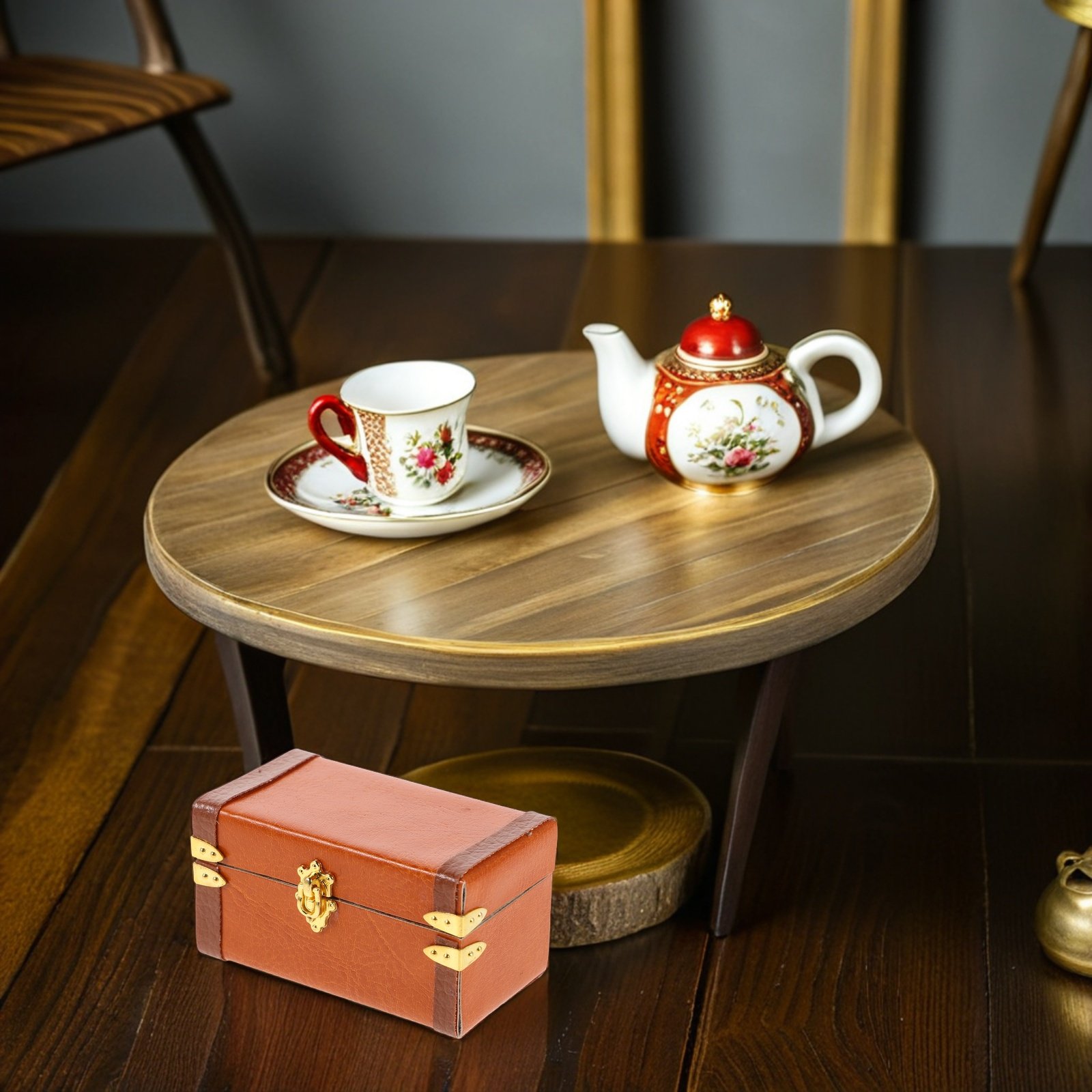 Miniature Vintage Suitcase Ret - đánh giá và giá Retro Vintage Trunk Suitcase
