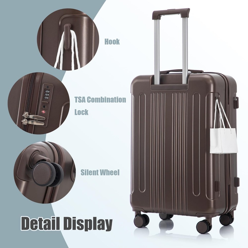 3 Piece Luggage Set Expandable - đánh giá và giá Expandable Hard Shell Luggage Set