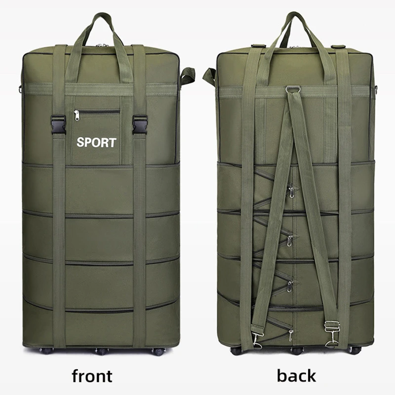 Plus Airline Checked Bag Oxfor - đánh giá và giá Foldable Rolling Luggage Bag